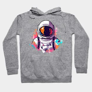 Colorful Astronaut in Space #3 Hoodie